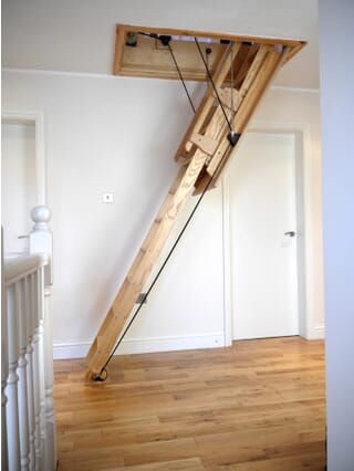 Balmoral Electric Sliding Wooden Stairway
