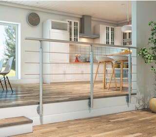 Dolle CLEAN Aluminium Balustrade Kit (Wall Mounting)
