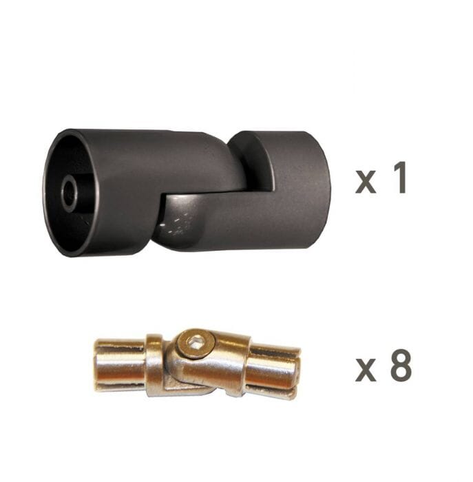 Dolle PROVA 8 Anthracite Corner Kit