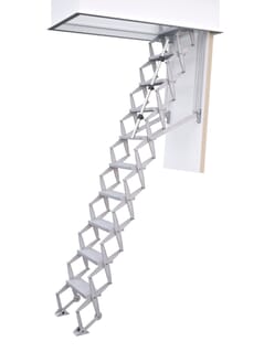 Columbus Exclusive Aluminium Concertina Loft Ladder