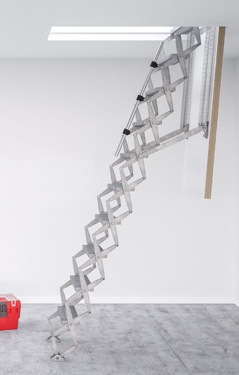 Columbus Exclusive Aluminium Concertina Loft Ladder