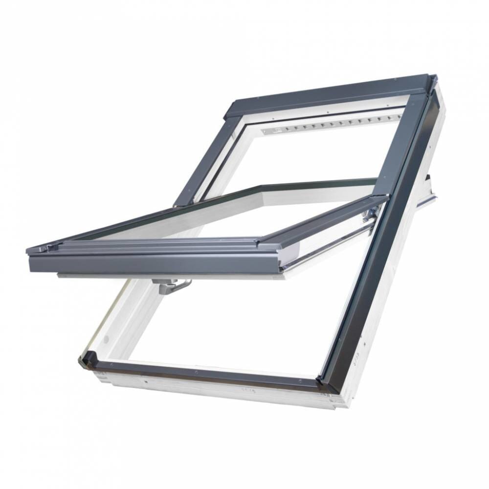 Fakro FTU-V White Polyurethane Centre Pivot Roof Window