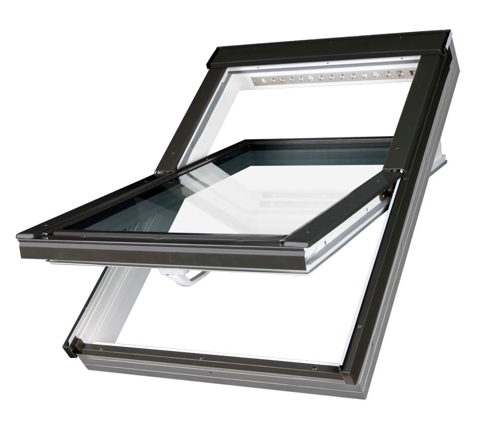 Fakro PTP-V White UPVC Centre Pivot Roof Window