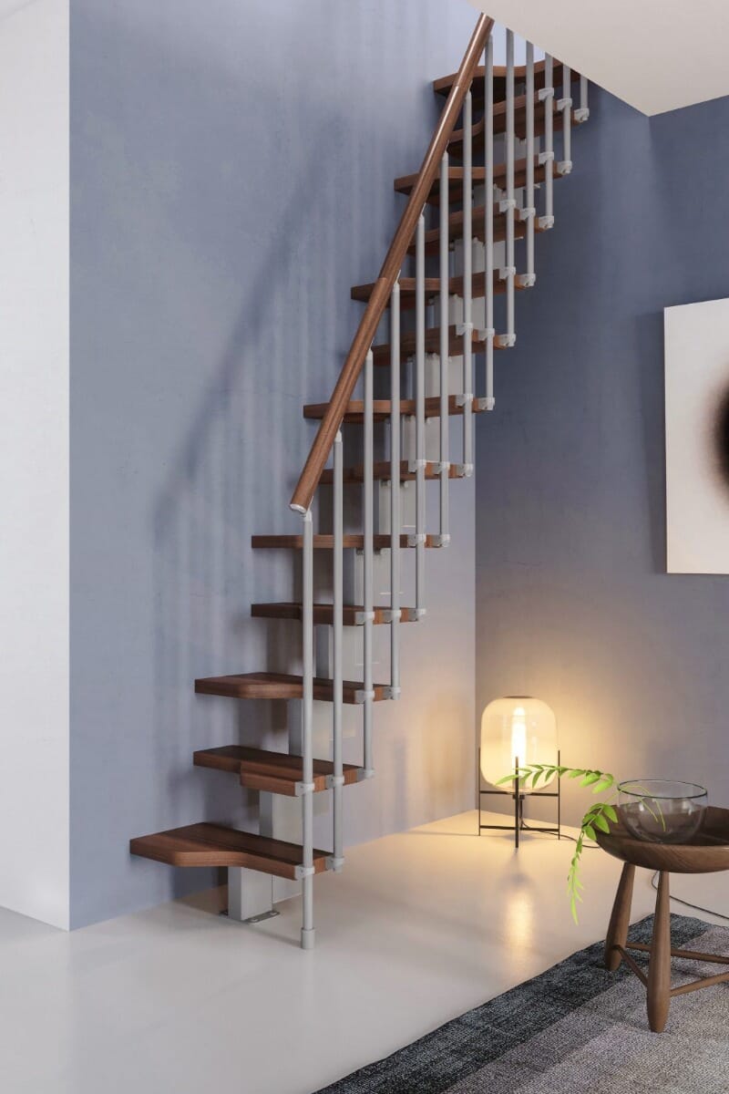 Gamia Mini Stair - Dark Walnut shade treads + handrail