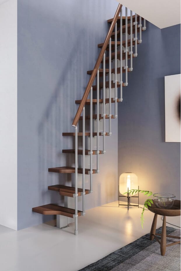 Gamia Mini Stair - Dark Walnut shade treads + handrail
