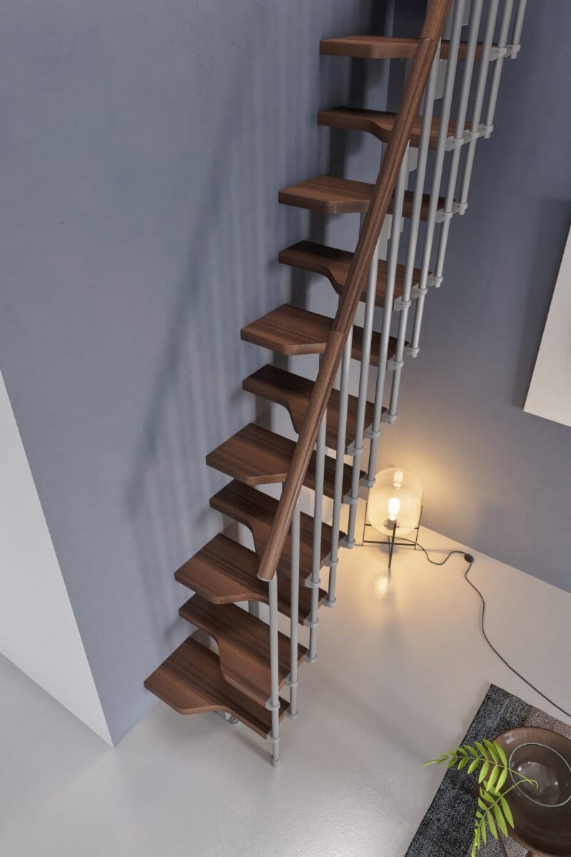 Gamia Mini Stair - Dark Walnut shade treads + handrail