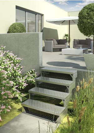 Dolle Gardentop Staircase with 4 steps