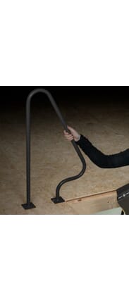 Black - Metal Loft Exit Grab Rail