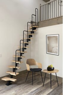 Dolle Graz Space Saving Stair Kit - Black