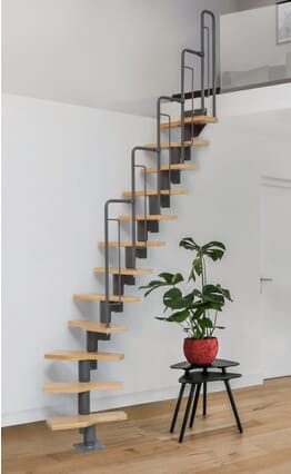 Dolle Graz Space Saving Stair Kit - Dark Grey