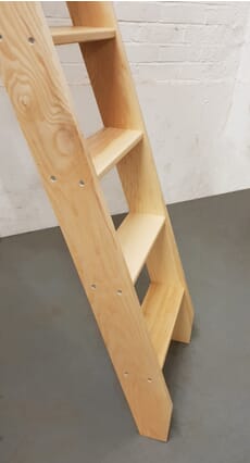 Hardwood Straight Flight Ladder - Ash