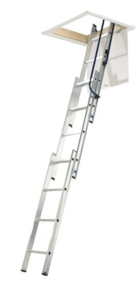 Abru Werner Hideaway 3 Section Aluminium Sliding Loft Ladder
