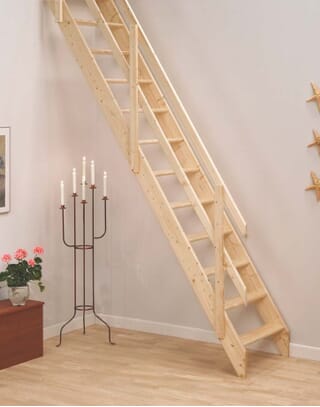 Dolle Lisbon Wooden Space Saving Staircase Kit