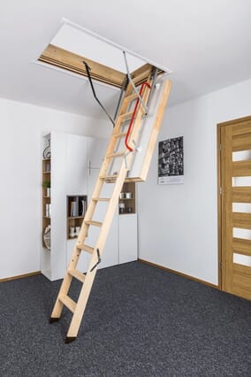 LWT Passive House Timber Folding Loft Ladder