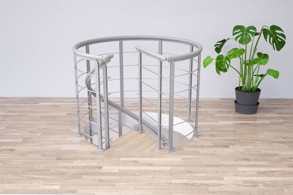 Dolle Montreal Deluxe Circular Balustrade Kit - Pearl Grey Colour