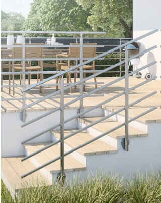 Dolle PURE Titanium Balustrade Kit (Wall Mounted)
