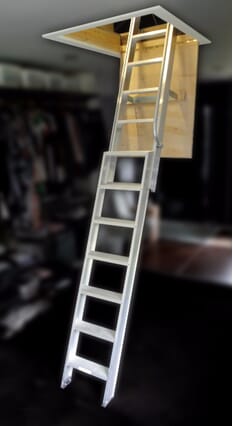 Ramsay 2 Section Aluminium Sliding Loft Ladder