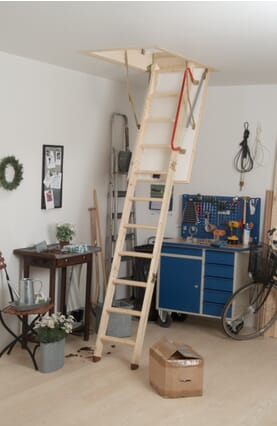 Dolle SW36-5 Timber Folding Loft Ladder (1150 x 550mm)